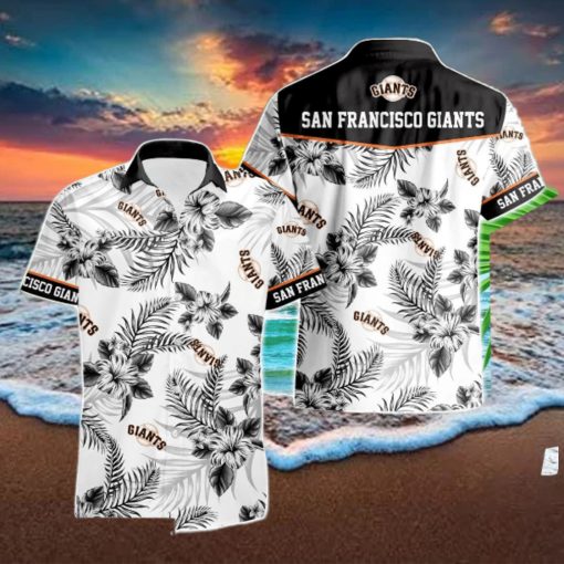 San Francisco Giants Tropical Floral Logo Hawaiian Shirt