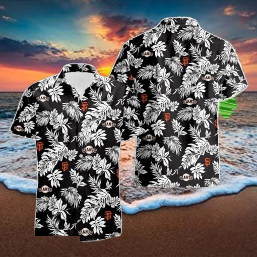 San Francisco Giants Tropical Leaf 3D Printed Aloha Hawaiian Shirt