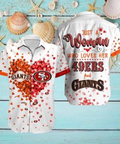 San Francisco Heart Hawaiian Shirt Sport Teams Summer Holiday