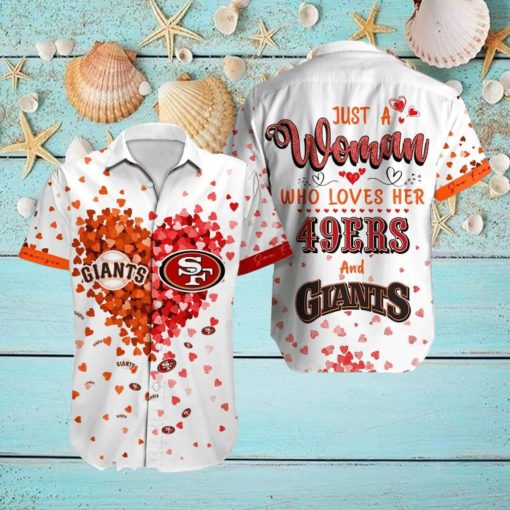 San Francisco Heart Hawaiian Shirt Sport Teams Summer Holiday