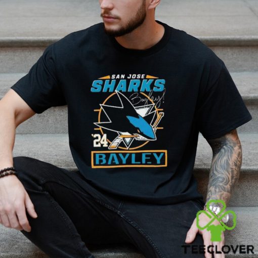 San Jose Sharks 24 Bayley Signature Shirt