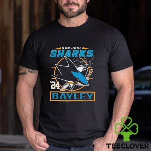 San Jose Sharks 24 Bayley Signature Shirt