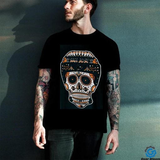 San Jose Sharks Fanatics Sugar Skull T Shirt