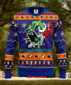 San Jose Sharks Grinch Christmas Ugly Sweater