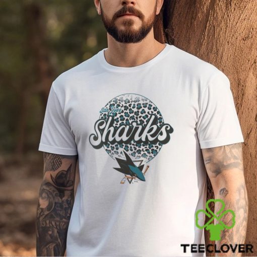 San Jose Sharks Leopard Print Long Sleeve T Shirt