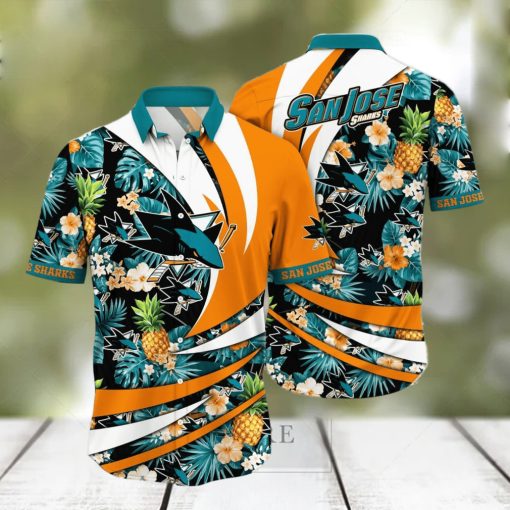 San Jose Sharks NHL Flower Hawaiian Shirt Style Gift For Men Women Fans