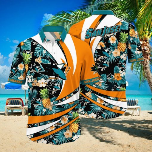 San Jose Sharks NHL Flower Hawaiian Shirt Style Gift For Men Women Fans