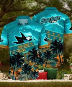 San Jose Sharks NHL Flower Unisex Hawaiian Shirt