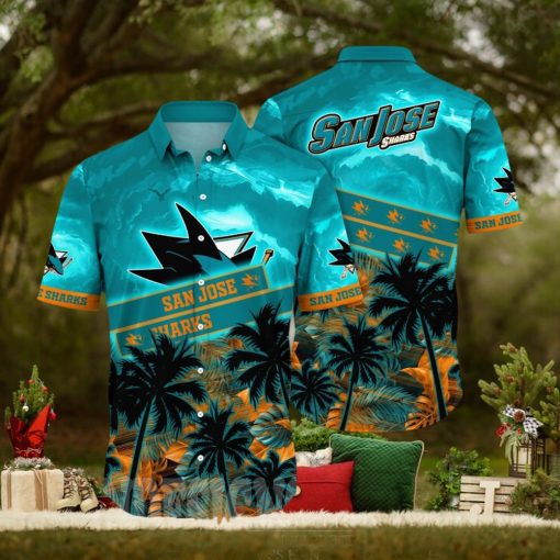 San Jose Sharks NHL Flower Unisex Hawaiian Shirt