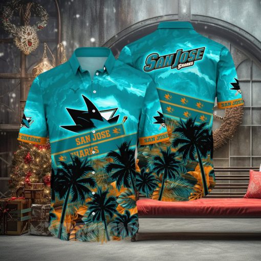 San Jose Sharks NHL Flower Unisex Hawaiian Shirt