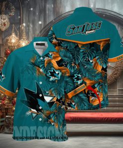 San Jose Sharks NHL Summer All Over Print Hawaiian Shirt