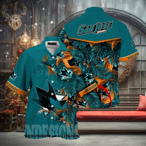 San Jose Sharks NHL Summer All Over Print Hawaiian Shirt