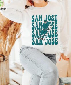 San Jose Sharks NHL ice hockey player cartoon shirt