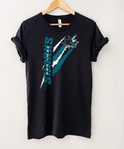 San Jose Sharks Starter Black Color Scratch T Shirt