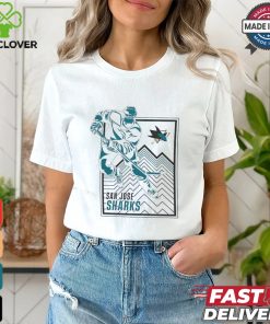 San Jose Sharks Starter White Player Grid T Shirt