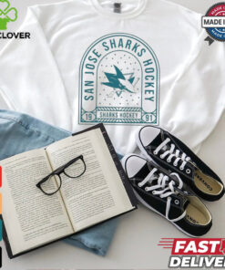 San Jose Sharks Uphill Stained Glass T Shirt