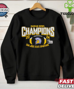 San Jose State Spartans 2024 Hawaii Bowl Champions game shirt
