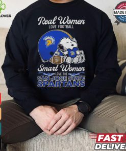 San José State Spartans x Snoopy Real Women Love Football Smart Women Hetmet 2024 Shirt