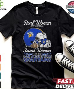 San José State Spartans x Snoopy Real Women Love Football Smart Women Hetmet 2024 Shirt 2 San José State Spartans x Snoopy Real Women Love Football Smart Women Hetmet 2024 Shirt