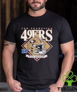 San francisco 49ers new era red bold helmet shirt