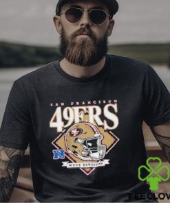 San francisco 49ers new era red bold helmet shirt
