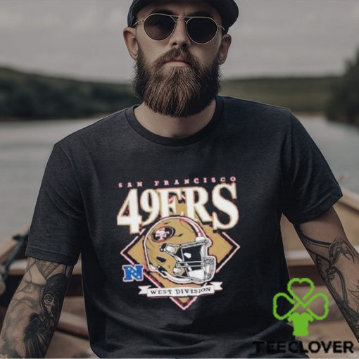 San francisco 49ers new era red bold helmet shirt