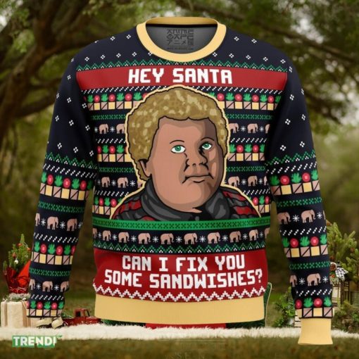 Sandwiches For Santa Bad Santa Ugly Christmas Sweater