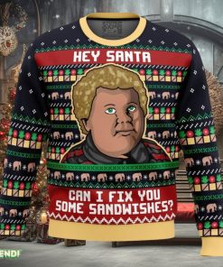 Sandwiches For Santa Bad Santa Ugly Christmas Sweater