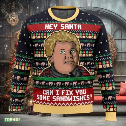 Sandwiches For Santa Bad Santa Ugly Christmas Sweater
