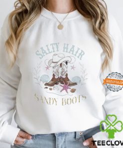 Sandy Boots Salty Hair Summer Time Vibes Shirt