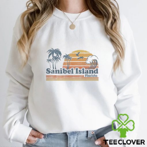 Sanibel Island Beach Florida Vintage Spring Break 70S Retro Men’s T shirt