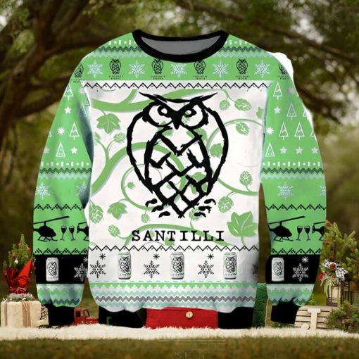 SantIlli Beer Ugly Christmas Sweater, Gift for Christmas Holiday