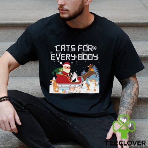 Santa All Christmas Cats Cats Funny Men Kids Family T hoodie, sweater, longsleeve, shirt v-neck, t-shirt