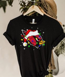 Santa Arizona Cardinals Logo Lights Christmas shirt