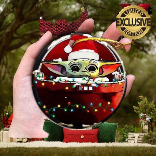 Santa Baby Yoda Christmas Lights Ship 2023 Holiday Gifts Christmas Decorations Ornament