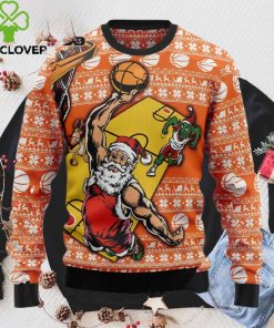 Santa Basketball Ugly Christmas Sweater Sweatshirt