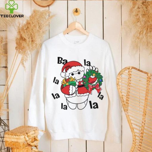 Santa Baymax La La La Christmas Wreath Shirt