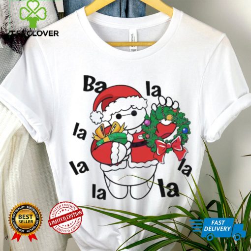 Santa Baymax La La La Christmas Wreath Shirt