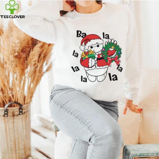 Santa Baymax La La La Christmas Wreath Shirt