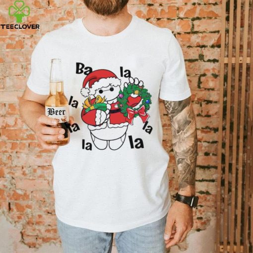 Santa Baymax La La La Christmas Wreath Shirt