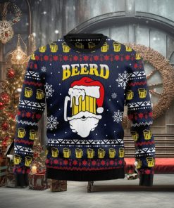 Santa Beerd Ugly Christmas Sweater