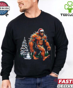 Santa Bigfoot Christmas Tree Lights Funny Sasquatch Believe T Shirt Recovered 2 Santa Bigfoot Christmas Tree Lights Funny Sasquatch Believe T Shirt Recovered