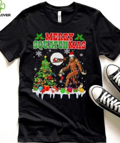 Santa Bigfoot Merry Squatchmas Christmas hoodie, sweater, longsleeve, shirt v-neck, t-shirt