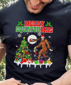 Santa Bigfoot Merry Squatchmas Christmas hoodie, sweater, longsleeve, shirt v-neck, t-shirt