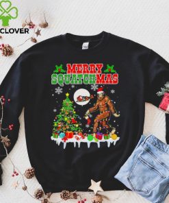 Santa Bigfoot Merry Squatchmas Christmas hoodie, sweater, longsleeve, shirt v-neck, t-shirt