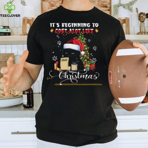 Santa Black Cat Cost Shirt