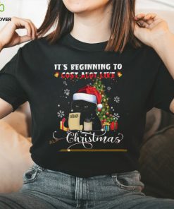 Santa Black Cat Cost Shirt