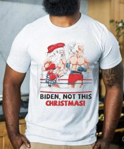 Santa Boxing Biden Not This Christmas shirt