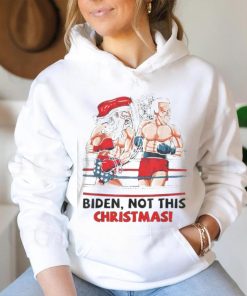 Santa Boxing Biden Not This Christmas shirt