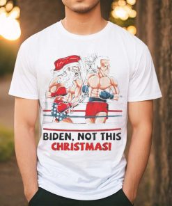 Santa Boxing Biden Not This Christmas shirt